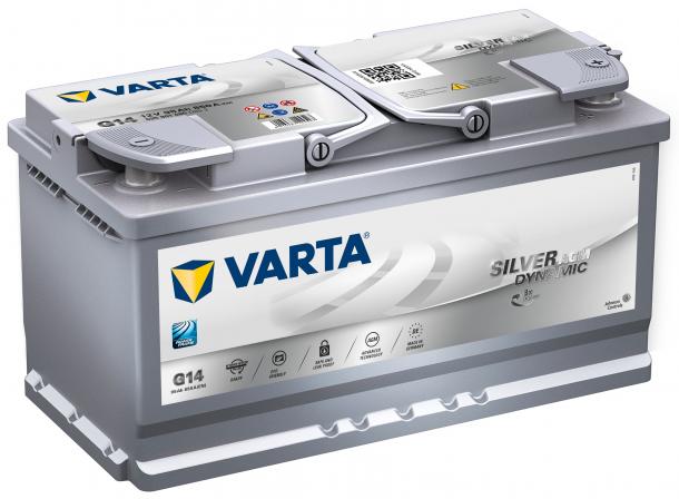 Varta Silver Dynamic AGM 12V 95Ah jobb+ autó akkumulátor
