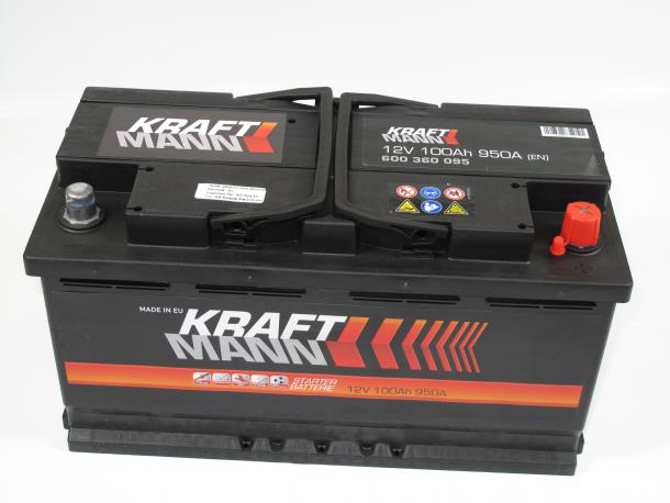 Kraftmann 12V 100Ah jobb+ autó akkumulátor