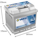 Varta Dynamic SLI - 12v 52ah - autó akkumulátor - jobb+ *alacsony