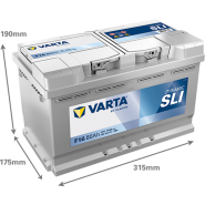 Varta Dynamic SLI - 12v 80ah - autó akkumulátor - jobb+